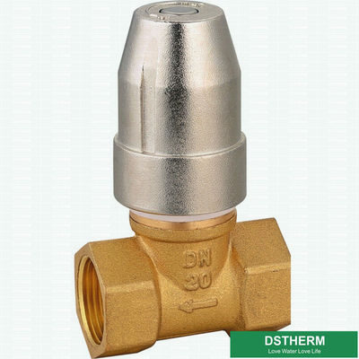 Клапан радиатора латунного тройника потока латунный термостатический