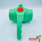 Шариковый клапан Ppr подгонял подачу зеленых дизайнов шарика шарикового клапана Ppr ручки пластиковых латунных сильных большую