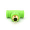 Стандартные зеленые пластиковые штуцеры трубы ISO15874 приравнивают для того чтобы сформировать ровные внутренние стены