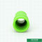 Зеленый неубедительный пластиковый размер трубы водопровода методы отливки муфты штуцеров трубы 20-160 mm PPR