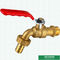 Покрытый никелем кран Bibcock клапана водопроводного крана латунный, латунный Faucet подгонял дизайны логотипа