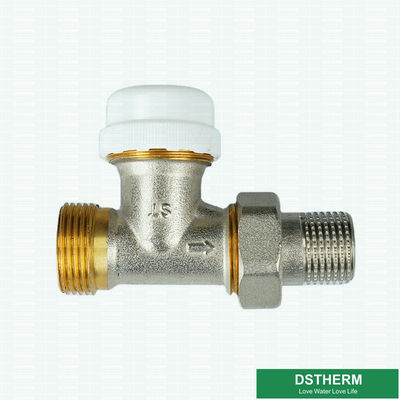 Подгонянный более тяжелый тип клапан радиатора мужского женского топления классики соединения серого латунный термостатический