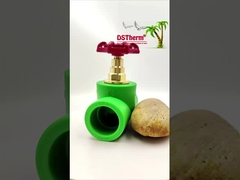 PPR Хромопластированный / латунный стоп клапан Глобусный клапан, разработанный для безопасности и эффективности 20-110 мм