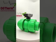 Шаровой кран PPR с двойным соединением и пластиковым шаром S2.5 20-63 мм Индивидуальный ЛОГОТИП