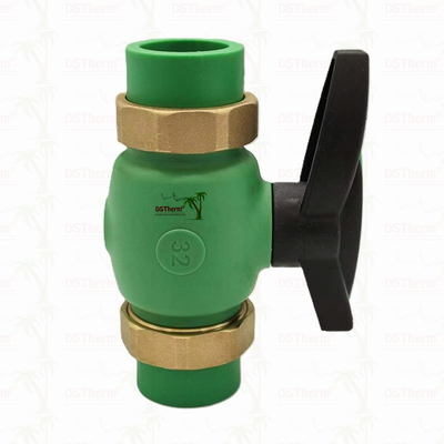 PPR Union Ball Valve Full Bore Ppr Double Union Ball Valve Exposed Installation (ППР соединительный шаровой клапан с полным отверстием) ППР двойный соединительный шаровый клапан с открытой установкой