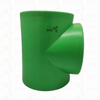 PPR Equal Tee для трубопроводной системы PN25 DN160 Высокая долговечность Экологичность