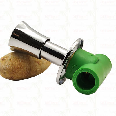 PN25 PPR Запорный клапан 20-40 мм, хромированный, с противоскользящей ручкой