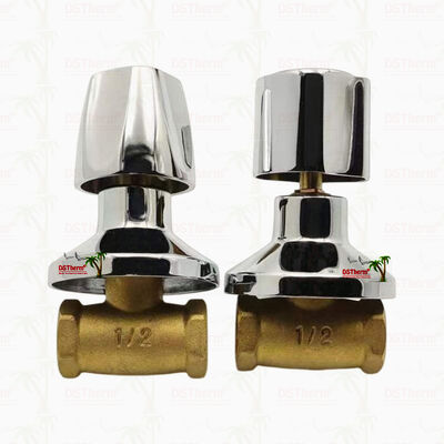 Хромированный латунный запорный клапан, глобальный клапан, южноамериканский стиль A 1/2"-1"