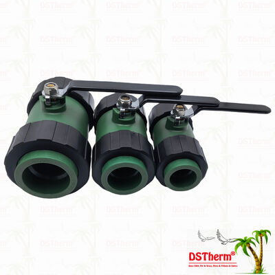 Шаровой кран PPR с двойным соединением, латунный шар, железная ручка, 20-63 мм, индивидуальный ЛОГОТИП