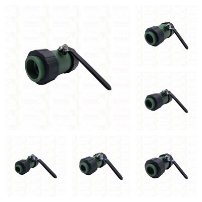 Шаровой кран PPR с двойным соединением, латунный шар, железная ручка, 20-63 мм, индивидуальный ЛОГОТИП