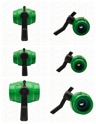 Полнопроходной шаровой кран PPR с латунным картриджем для труб PPR 20-63 мм, настраиваемый