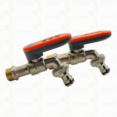 Chrome Plated Lockable Handle Ball Bibcocks New Design Luggage-style mechanical lock 1/2"-3/4"