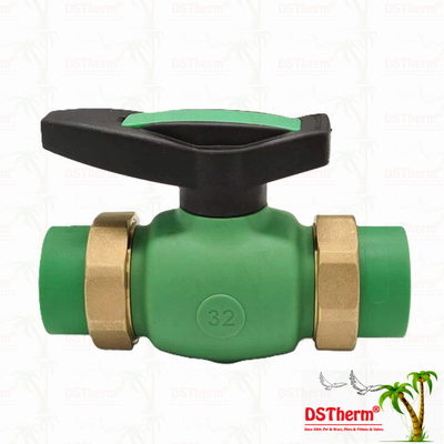 PPR Union Ball Valve Full Bore Ppr Double Union Ball Valve Exposed Installation (ППР соединительный шаровой клапан с полным отверстием) ППР двойный соединительный шаровый клапан с открытой установкой