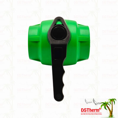 Шаровой кран PPR с волнообразной ручкой и латунным шаром для сантехнической системы 20-63 мм, настраиваемый